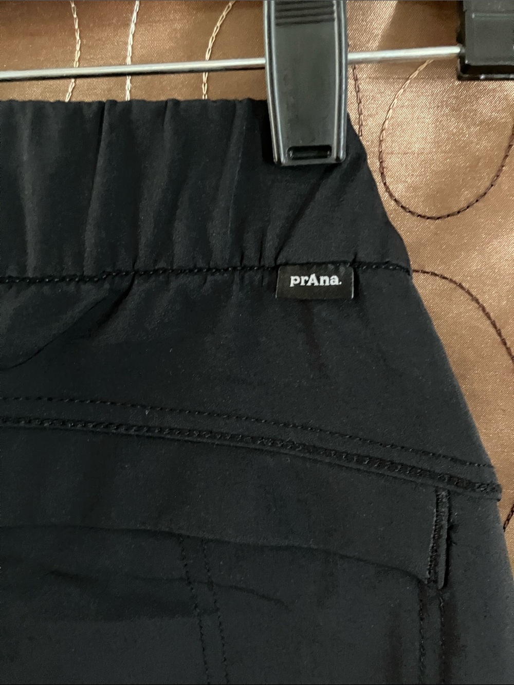 prAna Halle AT Skinny Pants Black Stretch Athletic Travel Women Sz 4 Regular - Picture 2 of 14